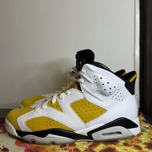 Air Jordan 6 Retro Yellow Ochre Size 11.5 With Box, Lightly Used.